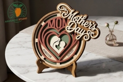 3D Mother's Day Layered Mandala SVG Product Image 2