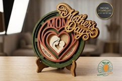 3D Mother's Day Layered Mandala SVG Product Image 1