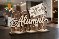 2026 Alumni Graduation Table Sign Laser Cut File Product Image 2