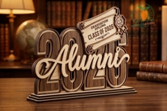 2026 Alumni Graduation Table Sign Laser Cut File Product Image 3