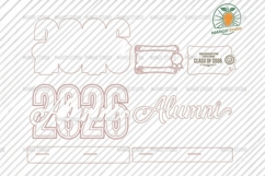 2026 Alumni Graduation Table Sign Laser Cut File Product Image 4