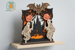 3D Halloween Castle Laser Cut Stand Product Image 3