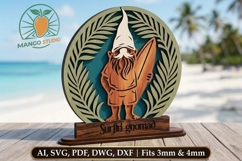 Surfin' Gnomad 3D Laser File Product Image 1