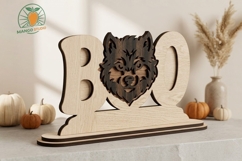 Werewolf Halloween Boo Sign SVG DXF Product Image 2