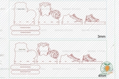 3D Volleyball Stand Multi-Layer Laser File Product Image 4