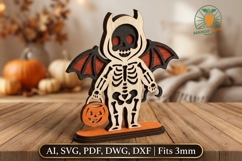Laser Cut Halloween Skeleton File 3mm Product Image 1