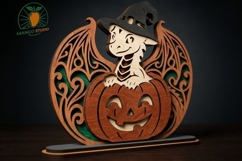 Halloween Dragon 3D Laser Cut File 3mm Product Image 3