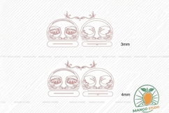 Art Nouveau Eye Napkin Holder Laser SVG Product Image 4