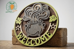 3D Halloween Welcome Sign Laser SVG Product Image 3