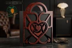 Heart Padlock Box SVG Product Image 1