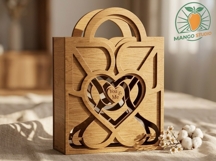 Heart Padlock Box SVG Product Image 2