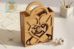 Heart Padlock Box SVG Product Image 3