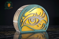 3D Mystical Eye Lantern SVG 3mm Product Image 3