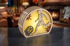 3D Soccer Lamp Laser Cut File S2 3mm Product Image 2