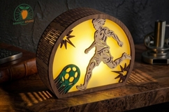 3D Soccer Lamp Laser Cut File S2 3mm Product Image 3