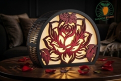 3D Rose Arch Lantern S4 Laser Cut 3mm Product Image 2