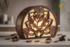 3D Rose Arch Lantern S4 Laser Cut 3mm Product Image 3