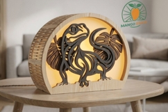 3D Lizard Lantern Laser Cut Template S5 Product Image 2