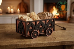 Gothic Wooden Bread Cart Laser Cut_Pack Product Image 4