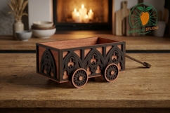 Gothic Wooden Bread Cart Laser Cut_Pack Product Image 3