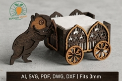 Capybara Wagon Napkin Holder SVG_Pack Product Image 1