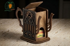 Gothic Teapot Tea Bag Organizer SVG_Pack Product Image 2