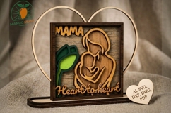 Mother's Day 3D Laser Cut File Product Image 1