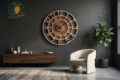 3 Wall Clock Designs for Laser Cutting Product Image 3