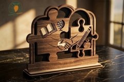 Teacher Laser Cut Puzzle File 3mm 4mm Product Image 3