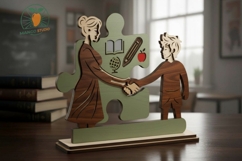 Teacher Laser Cut Puzzle File 3mm 4mm Product Image 2