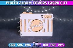Photo Album Covers | Book Cover|Wooden Binder | Camera Shape Product Image 1