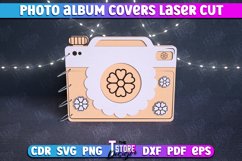 Photo Album Covers | Book Cover|Wooden Binder | Camera Shape Product Image 1