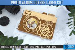 Photo Album Cover Laser Cut |Camera Shape|Wooden Photo Album Product Image 1