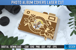 Photo Album Cover Laser Cut |Camera Shape|Wooden Photo Album Product Image 1