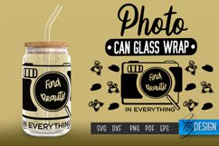 Photo Can Glass Wrap | Can Glass Wrap SVG | SVG File v.1 Product Image 1