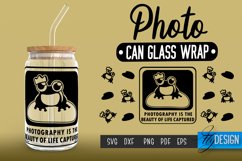 Photo Can Glass Wrap | Can Glass Wrap SVG | SVG File v.1 Product Image 1