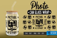 Photo Can Glass Wrap | Can Glass Wrap SVG | SVG File v.1 Product Image 1