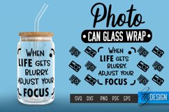 Photo Can Glass Wrap | Can Glass Wrap SVG | SVG File v.3 Product Image 1