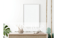 Photo Frame Mockup in Interior Room Studio Canvas Mockup_3 Product Image 1