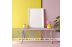 Photo Frame Mockup in Interior Room Studio Canvas Mockup_6 Product Image 1