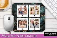 Photo Frame Mouse Pad Bundle - Marble Mouse Pad Sublimation