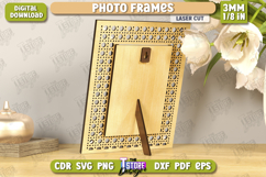 Photo Frames Laser Cut Bundle, Wooden Floral Picture Frames Product Image 8