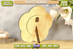 Photo Frames Laser Cut Bundle, Wooden Floral Picture Frames Product Image 20