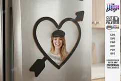 Funny Photo Magnet Laser Cut | Fridge Magnets | Heart SVG Product Image 1