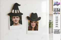 Funny Photo Magnet Laser Cut | Fridge Magnets | Hats SVG Product Image 1