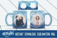 Blue mug sublimation. Christmas Product Image 2