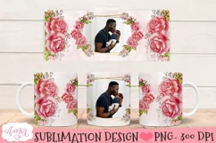 Add your own photo mug template PNG for sublimation Product Image 1