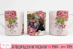 Add your own photo mug template PNG for sublimation Product Image 1