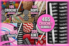 Procreate Crochet Knit Rope Texture brushes - BIG BUNDLE Product Image 1