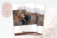 PSD Mini Session Photo Card Template - Fall - #80 Product Image 1